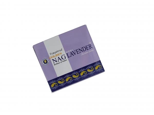 Lavendel Golden Nag - Premium Räucherkegel - Vijayshree
